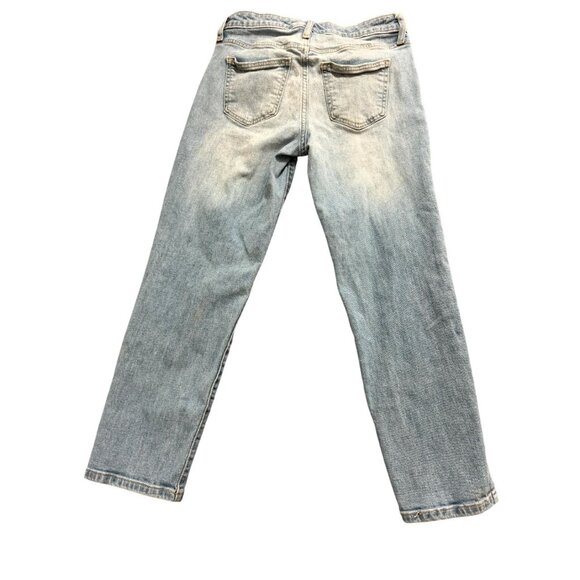 Universal Thread Tapered Leg Jeans Slim Fit Distressed Acid Wash Blue Size 4/27R - Picture 2 of 10